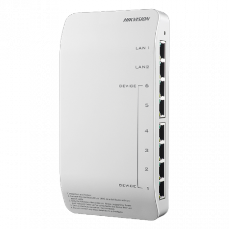 Accesorii interfoane - Distribuitor Video/Audio pentru 6 posturi - HIKVISION DS-KAD606-P