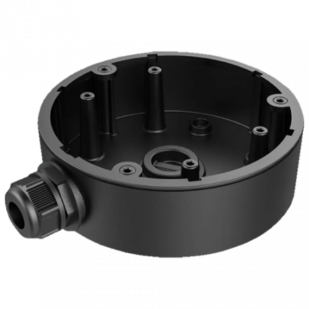 Doze jonctiuni si cabinete - Doza culoare neagra, conexiuni pentru camerele tip 'DOME' - HIKVISION DS-1280ZJ-DM21-BLACK