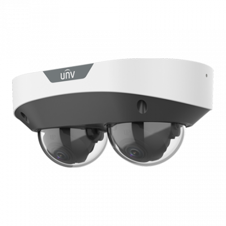 Dual Chanal - Camera IP, 2 x 4MP, lentila 2.8mm, IR 30m, Mic., Alarma, PoE, IK10 - UNV IPC3224SS-ADF28K-I1 [1]