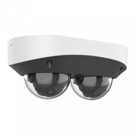 Dual Chanal - Camera IP, 2 x 4MP, lentila 2.8mm, IR 30m, Mic., Alarma, PoE, IK10 - UNV IPC3224SS-ADF28K-I1 [2]