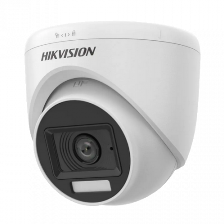 Supraveghere video - Dual Light - Camera analog 2MP, lentila 2.8mm, IR 20m, WL 20m, TVI/AHD/CVI/CVBS, Mic. - HIKVISION DS-2CE76D0T-LPFS-2.8mm