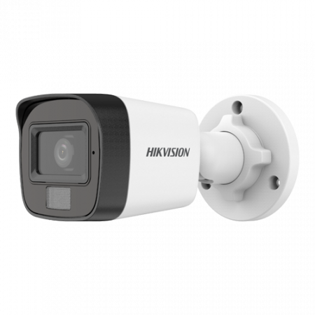 Camere supraveghere analog - Dual Light - Camera analog 2MP, lentila 2.8mm, IR 30m, WL 20m, TVI/AHD/CVI/CVBS, Mic., IP67 - HIKVISION DS-2CE16D0T-LFS-2.8mm