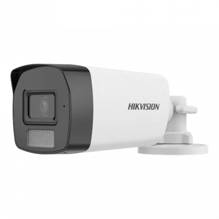 Supraveghere video - Dual Light - Camera analog 2MP, lentila 2.8mm, IR 40m, WL 40m, TVI/AHD/CVI/CVBS, Mic. - HIKVISION DS-2CE17D0T-LFS-2.8mm