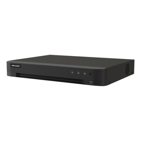 Inregistratoare video - DVR - DVR AcuSense 4 ch., 4K + 4 ch. IP 4K, Audio bidirectional, Alarma, 1U - HIKVISION iDS-7204HTHI-M1-XT(4A+4/1ALM)