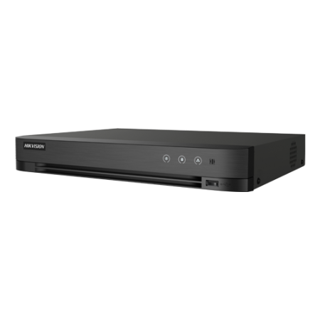 Inregistratoare video - DVR - DVR AcuSense 4 ch., 5MP + 4 ch. IP 4K, Audio bidirectional, Alarma, 1U - HIKVISION iDS-7204HUHI-M1-XT(4A+4-1ALM)