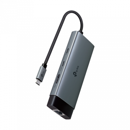 Adaptoare Wi-Fi si accesorii USB - Hub USB-C 6-in-1, 1 x USB-C PD 100W, 1 x USB-C, 2 x USB-A, 1 x HDMI 4K@60Hz, 1 x RJ45 1G - TP-Link UH6120C