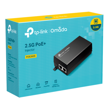 Injector PoE+, 2 x RJ45 2.5G, 30W - TP-Link Omada POE260S [3]