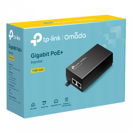 Injector PoE+, 2 x RJ45 Gigabit, 30W - TP-Link Omada POE160S [3]