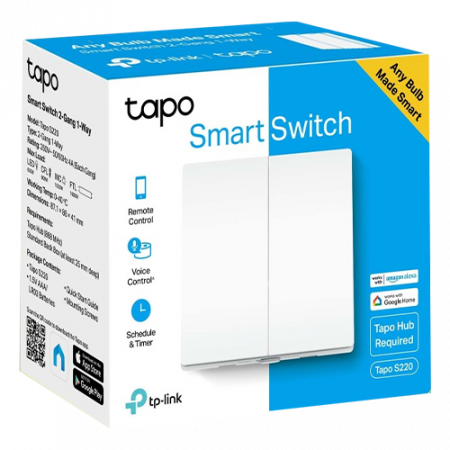 Intrerupator inteligent dublu TP-Link Tapo S220, Wi-Fi - TP-LINK TapoS220 [1]