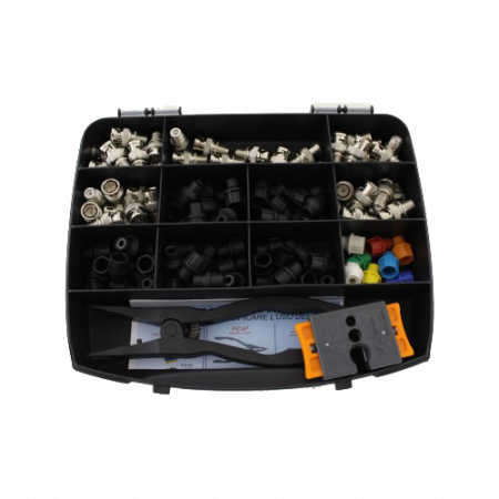 Conectica - Kit 50 conectori CAP SYSTEM, decapator si cleste sertizare - CAP SYSTEM CAP-KIT2BNC