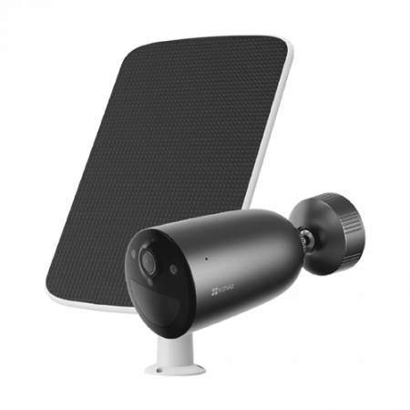 Camere supraveghere Wi-Fi & 4G - Kit camera IP + panou solar, rezolutie 3MP, Wi-Fi6, baterie 5.200 mAh, Audio bidirectional - EZVIZ CS-EB3-3MP-SP(kit)