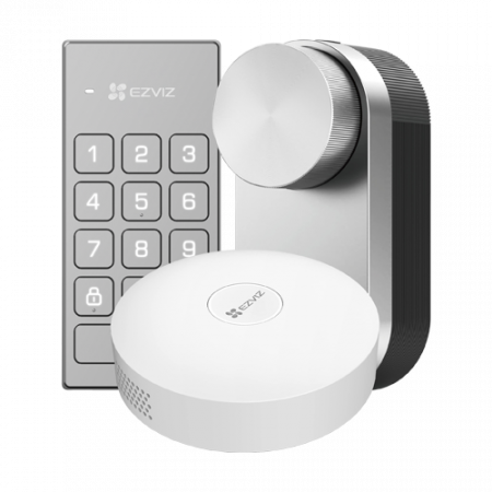 Smart Home - Kit incuietoare inteligenta cu hub pentru conexiune internet inclus si scenarii smart - EZVIZ CS-DL01/DL01CP/A3