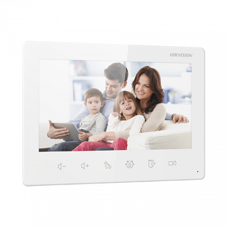 Kit videointerfon analogic 7inch, camera 2MP, conectare 2 fire - HIKVISION DS-KIS101-P(S) [2]