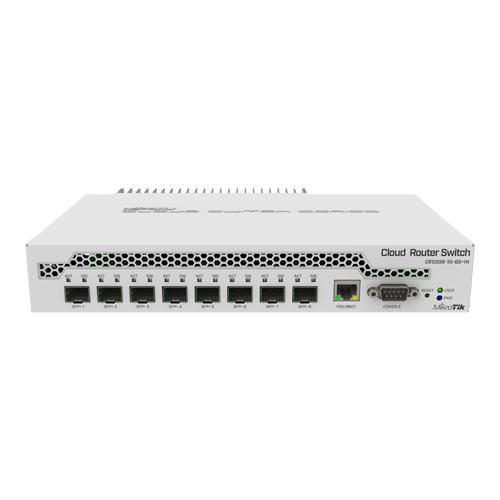 Switch-uri de retea - Management Switch 1 x Gigabit, 8 x SFP+ - Mikrotik CRS309-1G-8S+IN