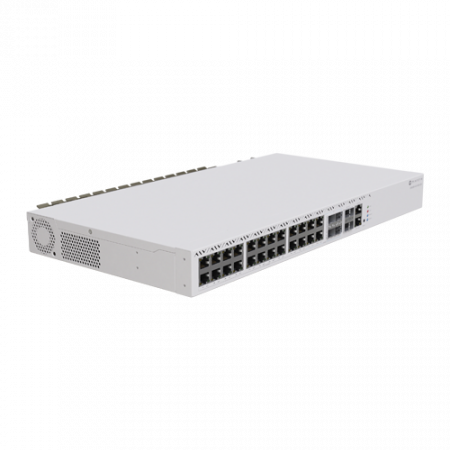 Management Switch 20 RJ45 2.5 Gigabit, 2 x QSFP+, 4 x Combo (2.5 Gigabit sau SFP+) - Mikrotik CRS326-4C+20G+2Q+RM [1]