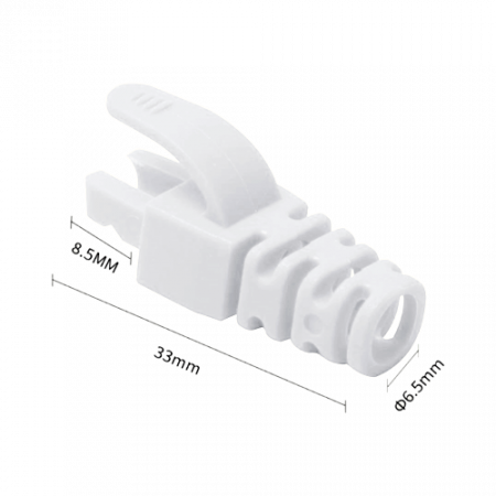 Retelistica - Manson protectie mufa RJ45, alb (100buc) RJ45-CAP-WH