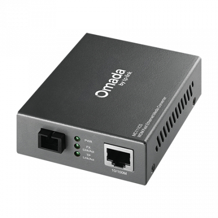 Echipamente active FO - Media Convertor WDM 10/100 Mbps RJ45 - 100 Mbps Single-mode SC Bi-directional - TP-Link Omada MC111CS