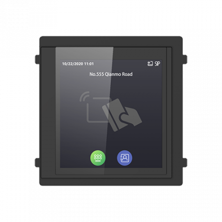 Modul afisaj IPS touch screen, 4 inch, pentru Interfon modular - HIKVISION DS-KD-TDM [1]