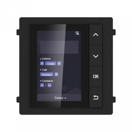 Interfoane - Modul afisaj LCD TFT pentru Interfon modular - HIKVISION DS-KD-DIS