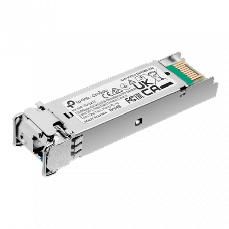 Echipamente active FO - Modul SFP Gigabit bidirectional WDM TX:1310nm/RX:1550nm, Single-mode, LC/UPC, 20 km - TP-Link Omada SM321B