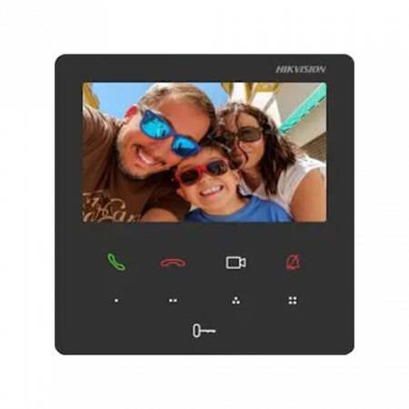Posturi interioare - Monitor videointerfon TCP/IP, TFT LCD 4.3 inch touch screen 9 butoane, PoE, WiFi - HIKVISION DS-KH6110-WE1