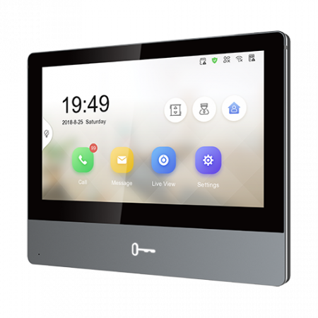 Interfoane - Monitor videointerfon TCP/IP Wireless, Touch Screen IPS-TFT LCD 7inch - HIKVISION DS-KH8350-WTE1