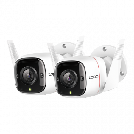 Camere supraveghere Wi-Fi & 4G - Pachet 2 Camere IP Wi-Fi, 2K, Audio bidirectional, IR 30M - TP-Link Tapo TapoC310P2