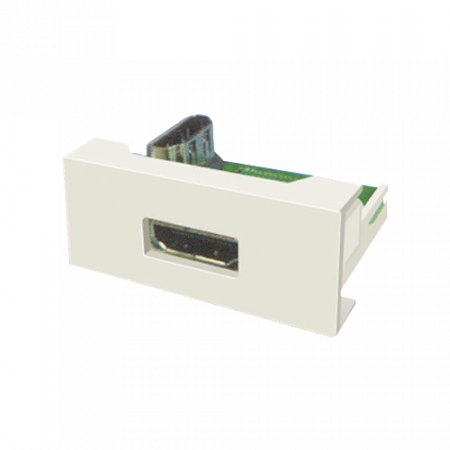 Canal cablu cu accesorii - Panel echipat cu socket HDMI 1.4 (1 modul) - DLX DLX-245-63