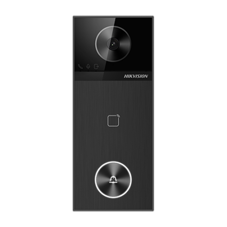 Panou exterior videointerfon TCP/IP 4MP, IR 3m, Wi-Fi6, Bluetooth, M1, IP65 - HIKVISION DS-KV6114-WBE1 [1]