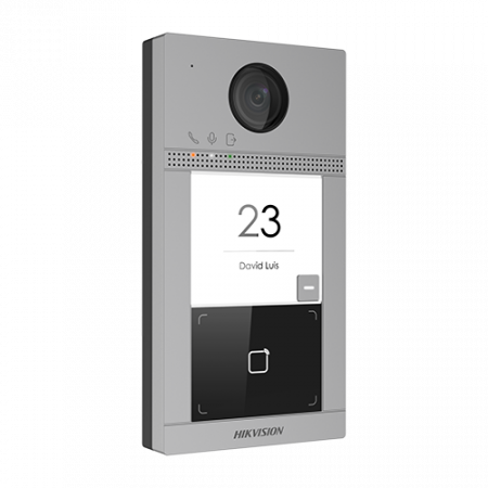 Interfoane - Panou exterior videointerfon TCP/IP pentru 1 familie, Wi-Fi 2.4GHz, control acces integrat - HIKVISION DS-KV8113-WME1