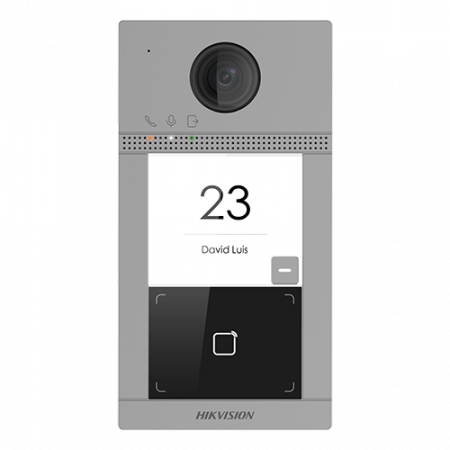 Panou exterior videointerfon TCP/IP pentru 1 familie, Wi-Fi 2.4GHz, control acces integrat - HIKVISION DS-KV8113-WME1 [1]