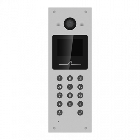 Interfoane - Panou exterior videointerfon TCP/IP pentru blocuri si spatii birouri, control acces card, afisaj LCD- HIKVISION DS-KD3003-E6