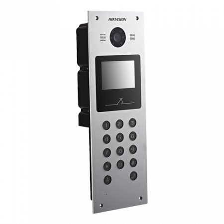 Panou exterior videointerfon TCP/IP pentru blocuri si spatii birouri, control acces card, afisaj LCD- HIKVISION DS-KD3003-E6 [1]