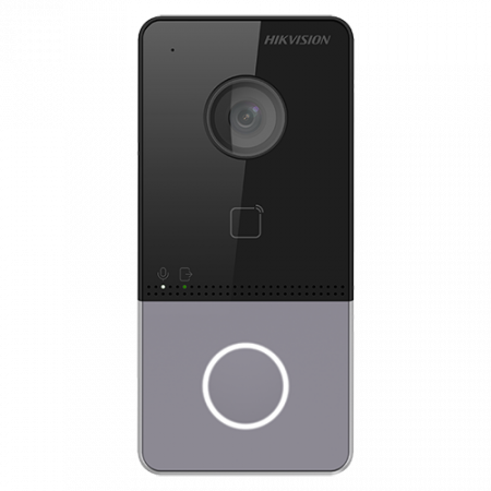 Interfoane - Panou exterior videointerfon TCP/IP, Wi-Fi 2.4GHz, 1 familie, control acces integrat - HIKVISION DS-KV6113-WPE1