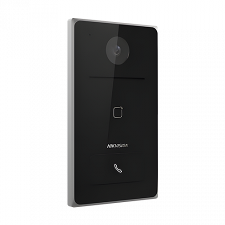 Panou exterior videointerfon TCP/IP, Wi-Fi, 2MP, IR 2.5m, 1 familie, montaj aparent, PoE - HIKVISION DS-KV6133-WME1-Aparent [1]