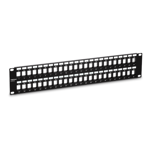 Accesorii rack-uri - Patch Panel 48 porturi blank keystone 2U - TRENDnet TC-KP48
