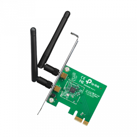 Adaptoare Wi-Fi si accesorii USB - Placa de retea Wi-Fi 4, 2.4 Ghz, 300Mbps, 2dBi, PCI Express - TP-LINK TL-WN881ND