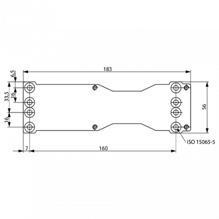 Placa montaj pentru DC200/DC300/DC500/DC700 - ASSA ABLOY DCA120-40 [1]