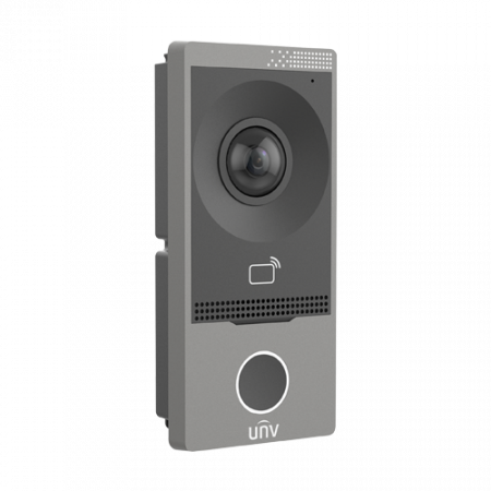 Post exterior videointerfon TCP/IP, IR, Wi-Fi, IK08 - UNV OEU-201S-HMK-W [1]