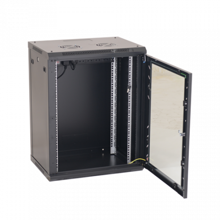 Rack perete 15U 19' 600x600, capacitate incarcare 80 Kg, negru - ASYTECH Networking ASY-15U-6060W [3]