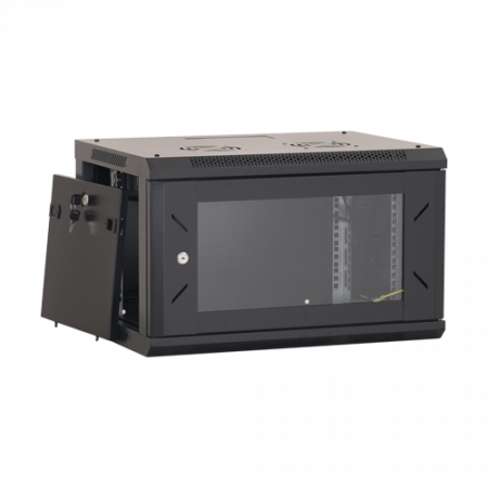 Rack perete 4U 19'' 600x450, capacitate incarcare 80 Kg, negru - ASYTECH Networking ASY-4U-6045W [3]