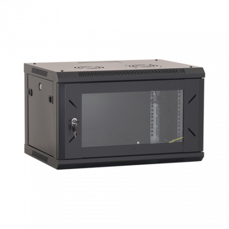 Cabinete metalice (rack-uri) - Rack perete 4U 19'' 600x600, capacitate incarcare 80 Kg, negru - ASYTECH Networking ASY-4U-6060W