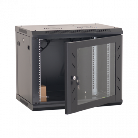 Rack perete 9U 19' 600x600, capacitate incarcare 80 Kg, negru - ASYTECH Networking ASY-9U-6060W [3]