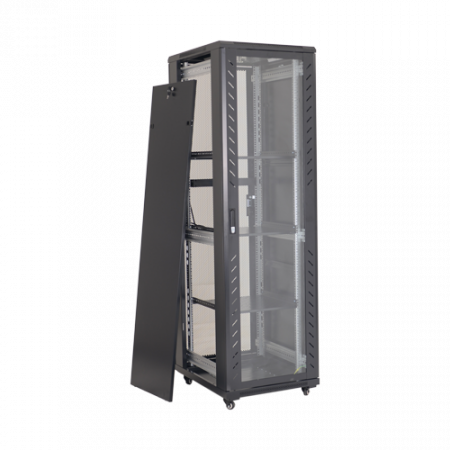Rack podea 47U 19' 600x800, capacitate incarcare 800 Kg, negru - ASYTECH Networking ASY-47U-6080S [1]