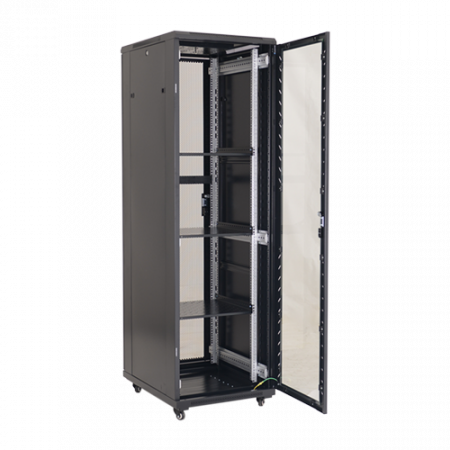 Rack podea 47U 19' 600x800, capacitate incarcare 800 Kg, negru - ASYTECH Networking ASY-47U-6080S [2]