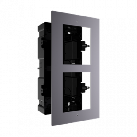 Accesorii interfoane - Rama montaj ingropat, 2 module, pentru Interfon modular - HIKVISION DS-KD-ACF2