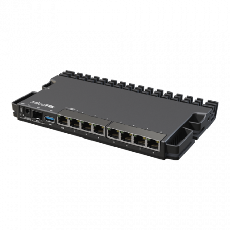 Routere - Router 1 x 2.5Gbit, 7 x Gigabit, 1 x SFP+, RouterOS L5 - MikroTik RB5009UG+S+IN