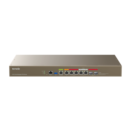 Router 1 x RJ45 2.5G, 3 x RJ45 1G, 2 x combo RJ45/SFP 1G, Multi-WAN, Cloud Management - TENDA TND-G300-F [1]