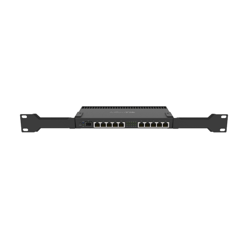 Router 10 x Gigabit, 1 x SFP+ 10Gbps, 1 x PoE, RouterOS L5, 1U - Mikrotik RB4011iGS+RM [2]