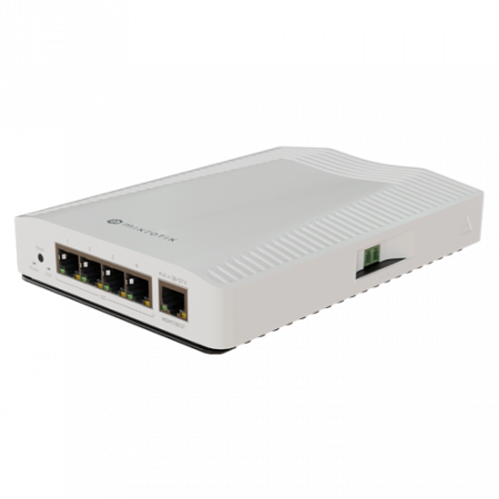 Routere - Router 4 porturi 10G, 1 port 1G, sina DIN - MikroTik CRS304-4XG-IN